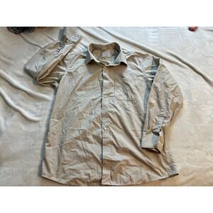 Men's Tan Bespoke Classic Fit‎ Long Sleeve Button Up Size 34/35(L)